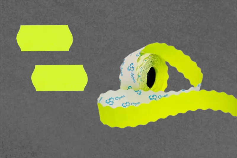 Новинка! Самоклеящаяся этикет-лента 26x16 волна