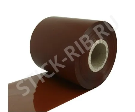 Красящая лента RESIN PREMIUM TEXTILE BROWN (40мм/200м/40мм/1") OUT