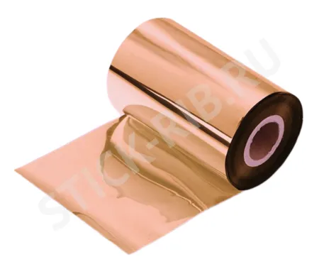 Красящая лента RESIN PREMIUM TEXTILE ROSE GOLD Metallic (110мм/200м/110мм/1") OUT