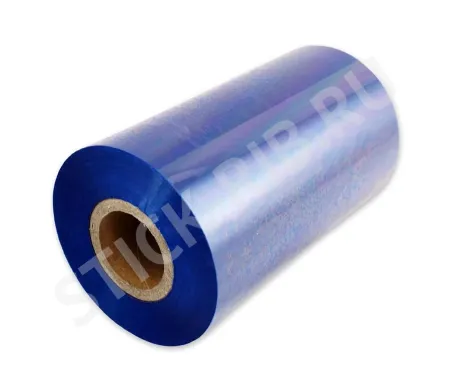 Красящая лента RESIN PREMIUM TEXTILE BLUE Metallic (110мм/200м/110мм/1") OUT