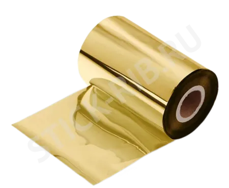 Красящая лента WAX PREMIUM COLOR GOLD (40мм/300м/40мм/1") OUT