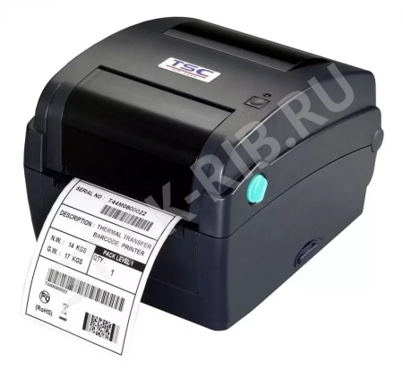 Термотрансферный принтер этикеток TSC TTP-343c PSU, черный