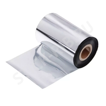 Красящая лента RESIN PREMIUM TEXTILE SILVER Metallic (50мм/200м/50мм/1") OUT